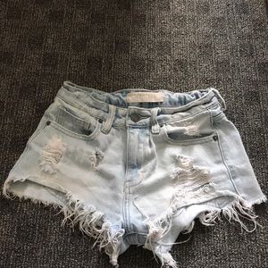 (Hidden jeans)  Distressed Shorts